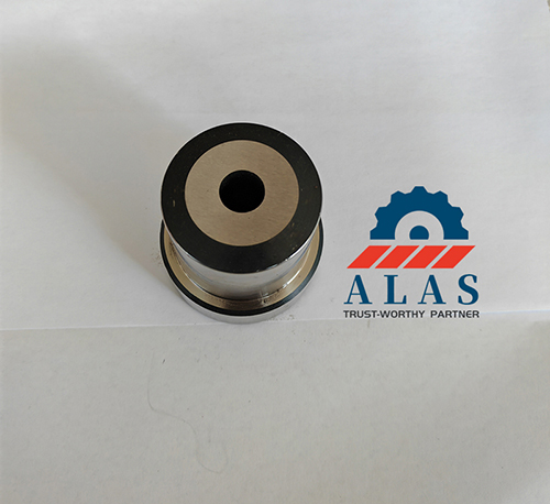 Top-down perspective profile showcasing the precision-ground shearing contact face of an ALAS AISI D2 fixed cutting blade