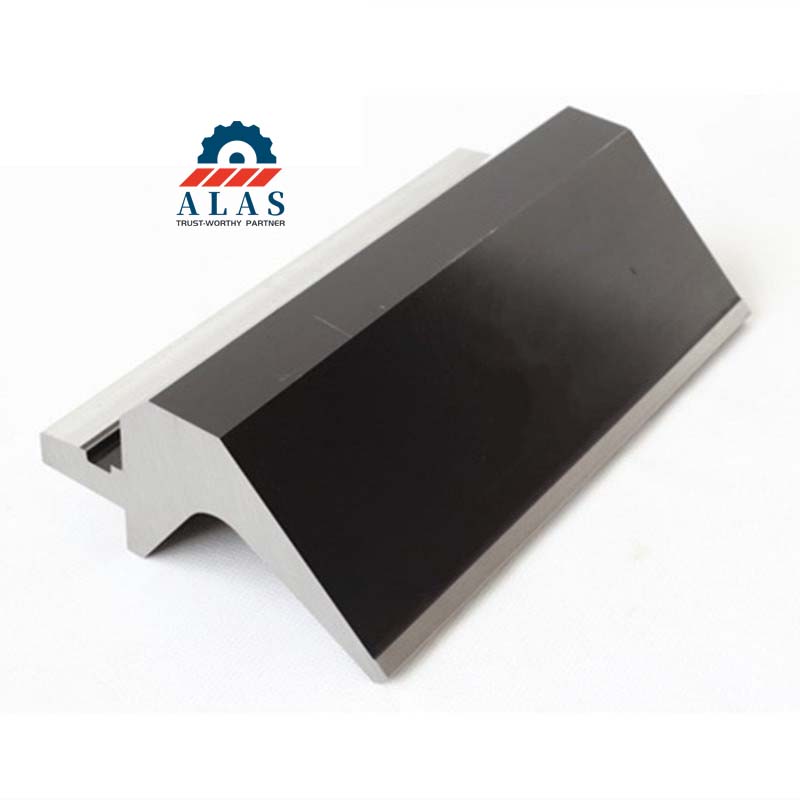 Close-up view of the precision ground mounting tang on ALAS euro style gooseneck upper die