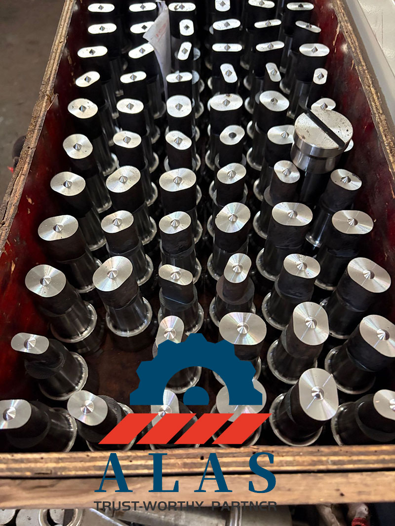 Bulk DC53 and D2 steel oblong slotted hole ironworker punches ready for shipment