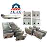 Batch production run of custom metallurgical crop knives for automated rebar shearing lines