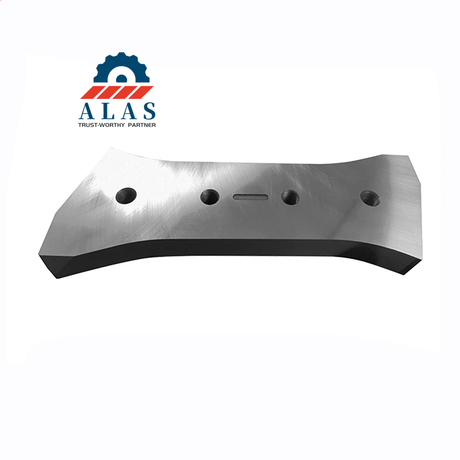 Premium mobile scrap shear blade manufactured with central keyway and four attachment bolt holes