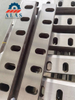 Precision-ground plastic shredder blades with heavy-duty bolt slots