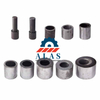 Heavy-duty rebar bender parts and replacement components kit including bending pins and bushings
