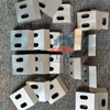 Close-up of premium DC53 tool steel rotary fly knives for industrial plastic crusher equipment with sharp bevel cutting edges