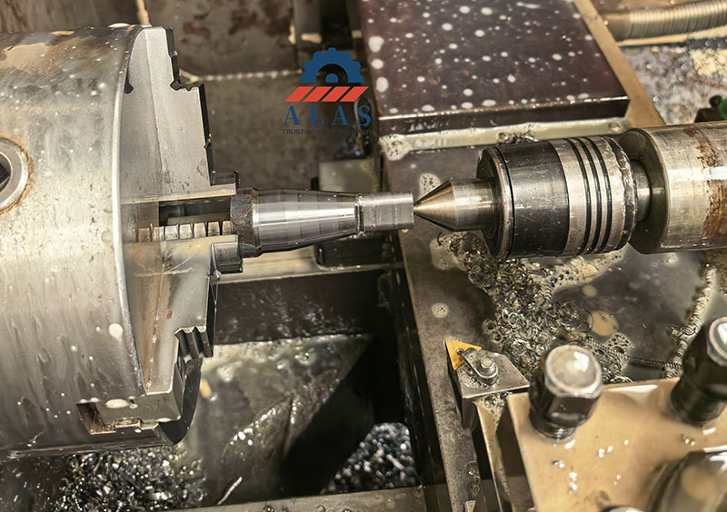 ALAS CNC Precision Machining for Square Ironworker Punches CNC lathe turning process for precision square punching dies from D2 DC53 steel
