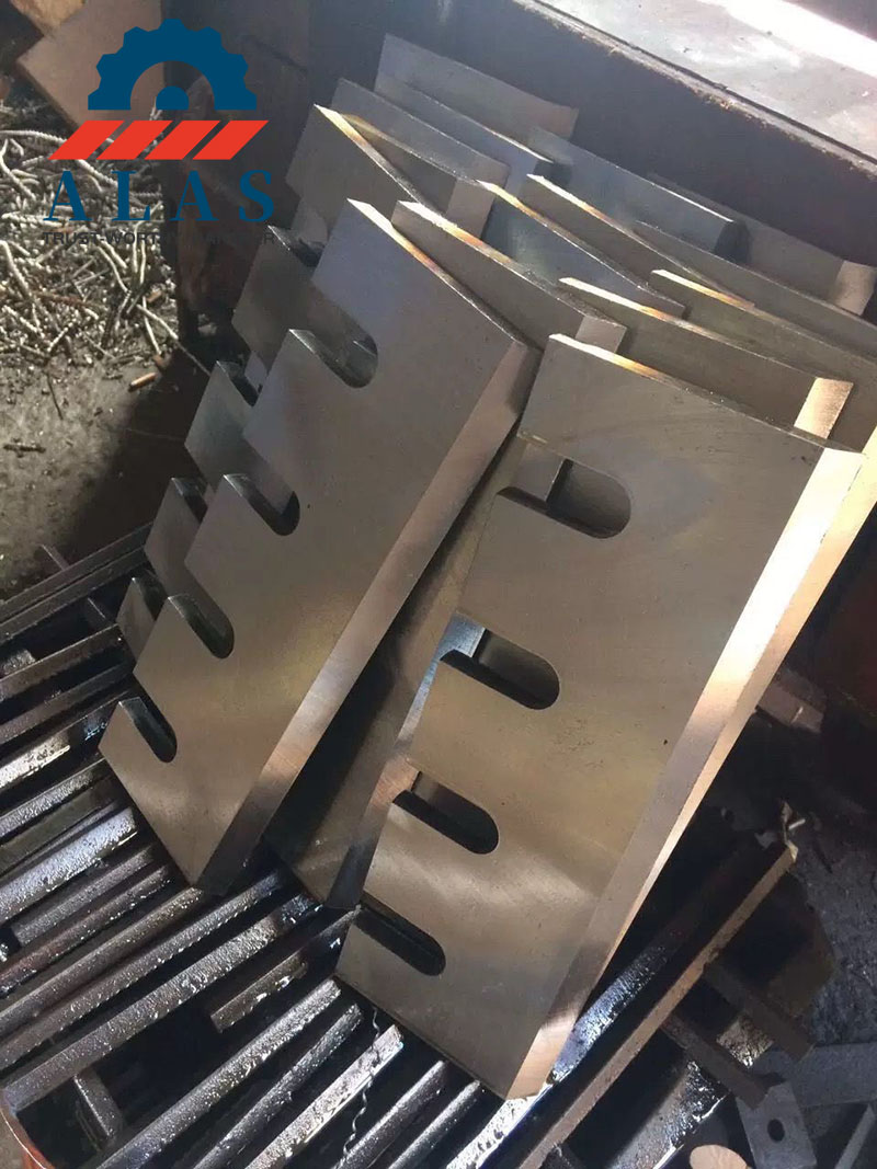 ALAS Bulk Wood Chipper Knives Production Factory-direct multi-slot wood chipper knives and counter blades with precision ground cutting edges